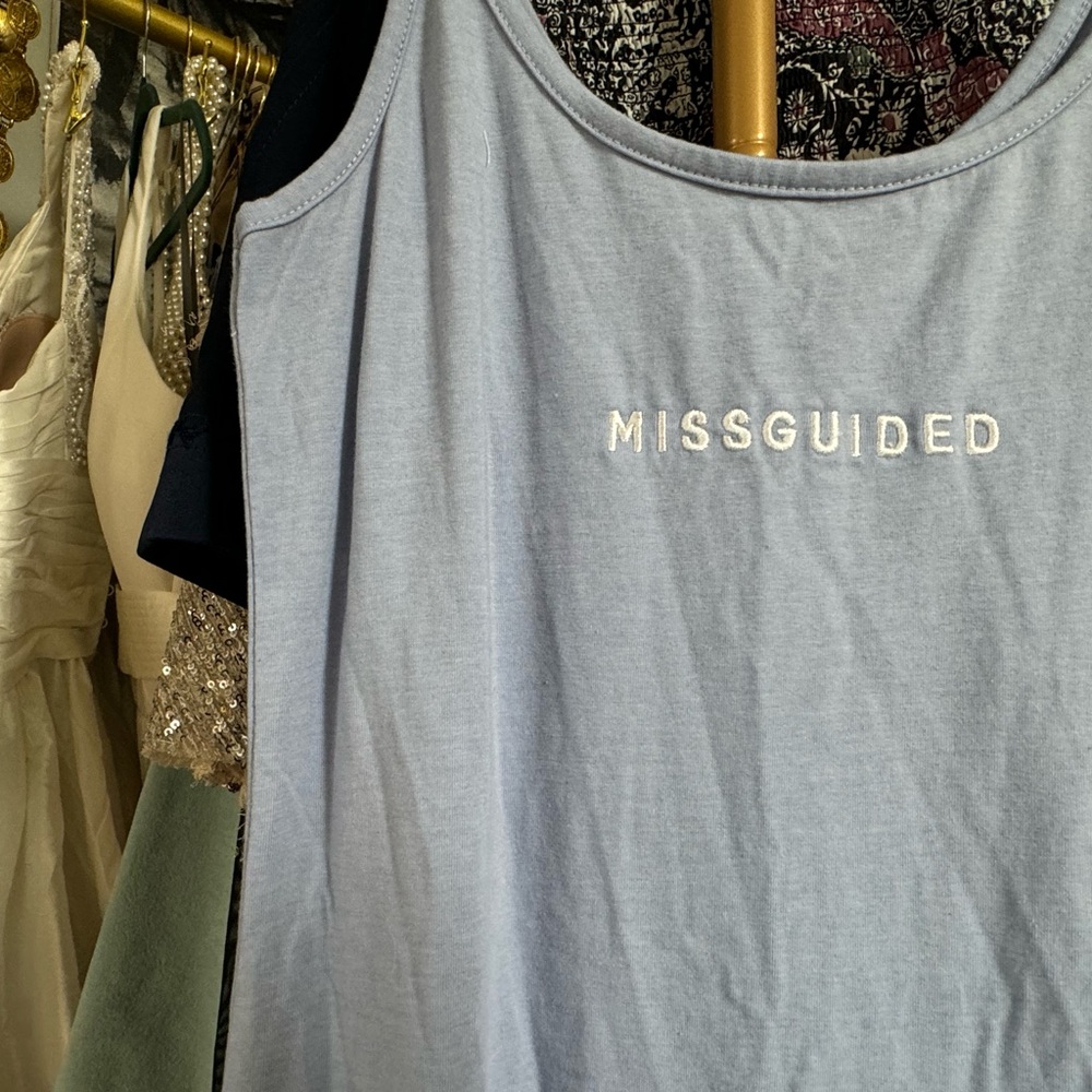 Missguided | Maternity Tank Midi Dress in Light Blue